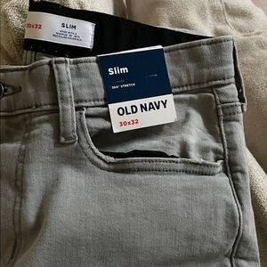 Old Navy Slim Fit Light Gray Jeans